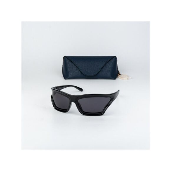 Loewe x PAULA\'S IBIZA Women Sunglasses Black Smoke Wraparound LW40143U 01A